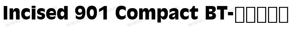 Incised 901 Compact BT字体转换